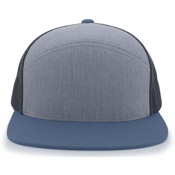 P787 Pacific Headwear HEATHER GREY/SLATE BLUE