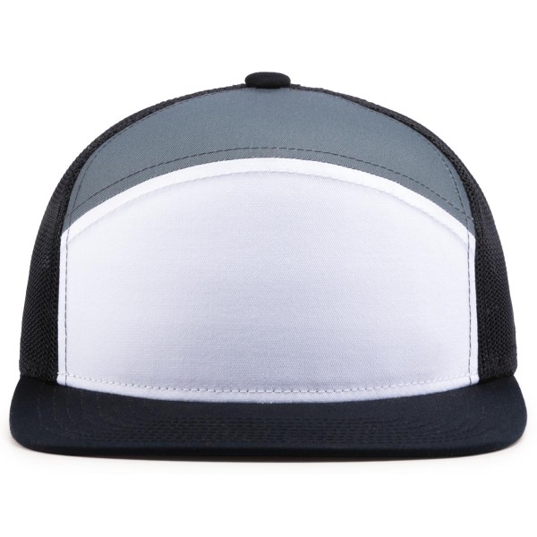 P787 Pacific Headwear WHITE/GRAPHITE/BLACK