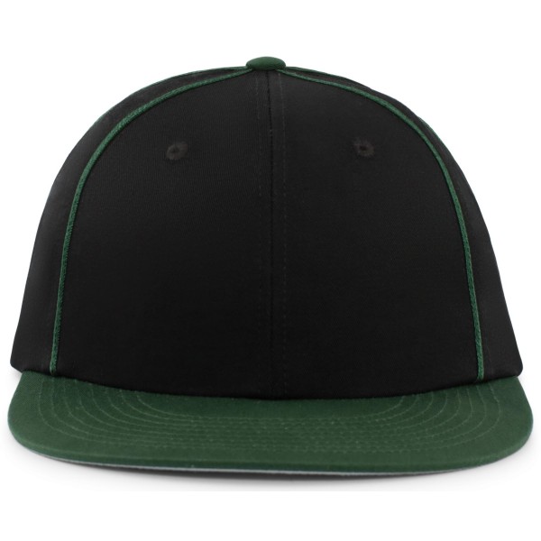 P820 Pacific Headwear BLACK/DARK GREEN