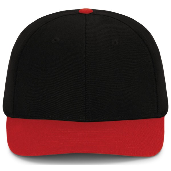 P821 Pacific Headwear BLACK/RED