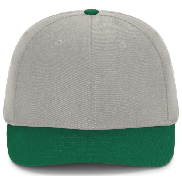 P821 Pacific Headwear SILVER/DARK GREEN