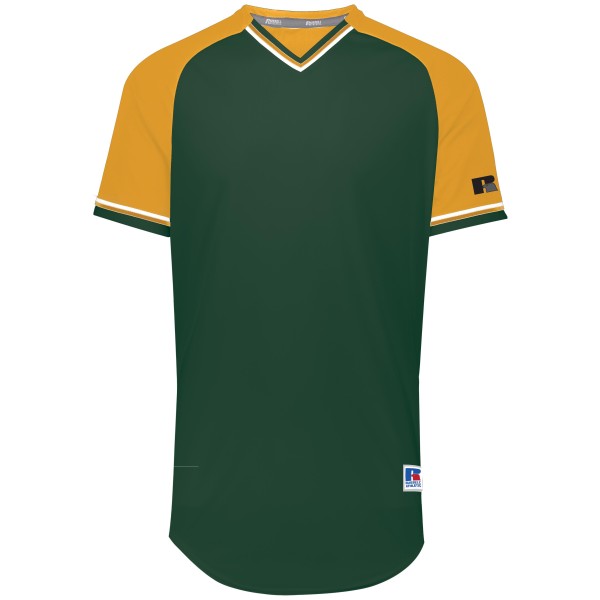 R01X3B Russell Athletic DARK GREEN/GOLD/WHITE