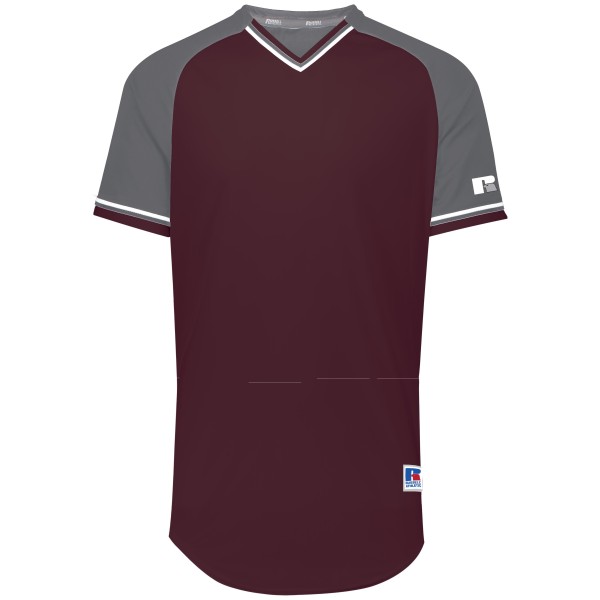R01X3M Russell Athletic MAROON/STEEL/WHITE