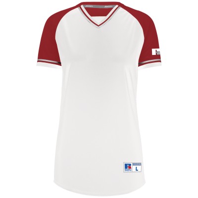 Russell Athletic R01X3X WHITE/TRUE RED/WHITE