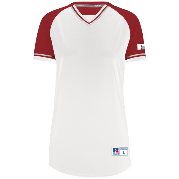 R01X3X Russell Athletic WHITE/TRUE RED/WHITE