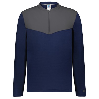 Russell Athletic R03GKM SIDELINE GRID 1/4 ZIP PULLOVER