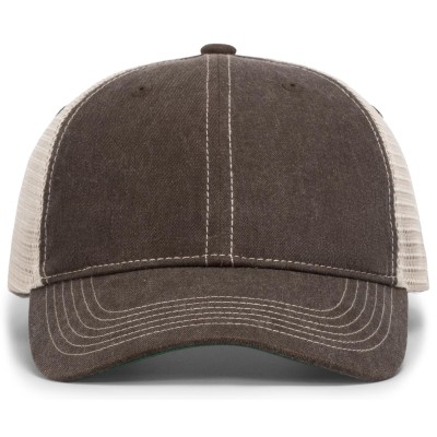 Pacific Headwear V37 BROWN/TAN/BROWN