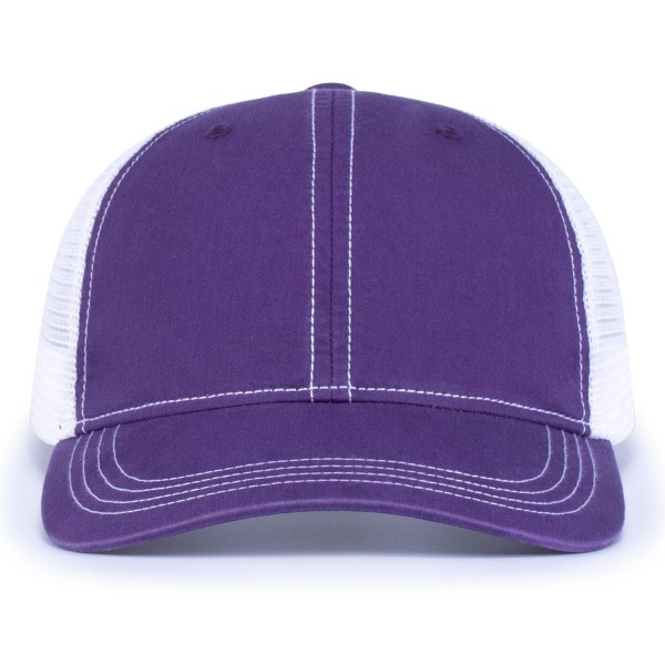 V67 Pacific Headwear PURPLE/WHITE/PURPLE
