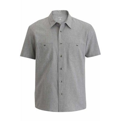 Edwards 1039 Melange Mens Camp Shirt