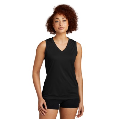 Sport-Tek LST352 Women's Sleeveless PosiCharge Competitor V-Neck Tee