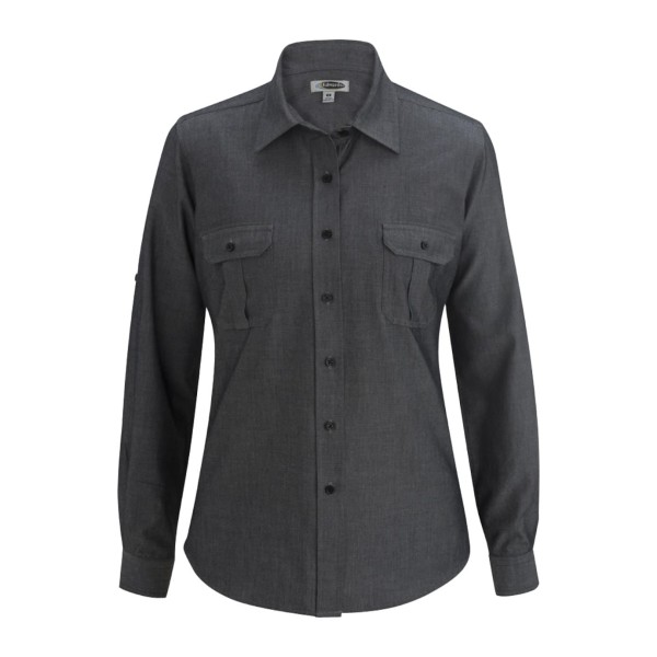5298 Edwards CHAMBRAY BLACK