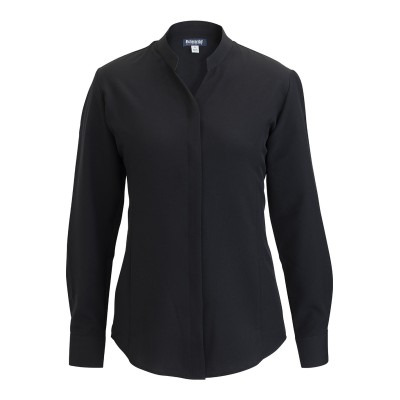 Edwards 5399 Flexbatiste Stand Up Collar Long Sleeve Ladies Shirt
