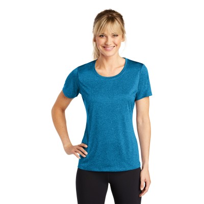 Sport-Tek LST360 Women's Heather Contender Scoop Neck Tee