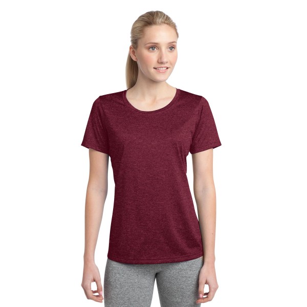 LST360 Sport-Tek Cardinal Heather