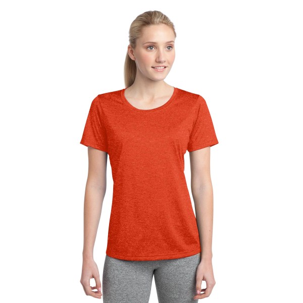 LST360 Sport-Tek Deep Orange Heather