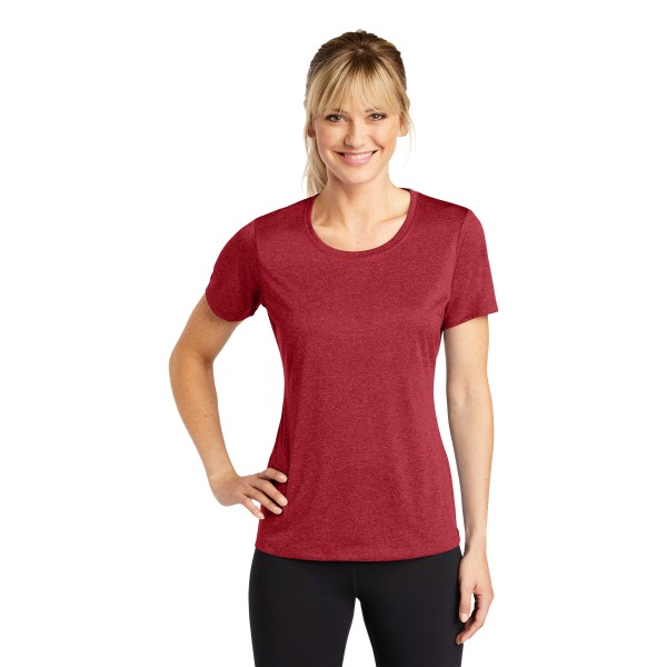 LST360 Sport-Tek Scarlet Heather