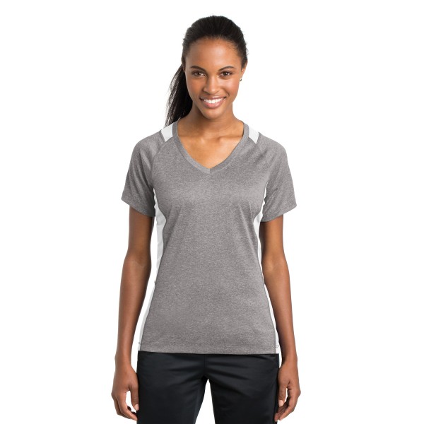 LST361 Sport-Tek Vintage Heather/ White
