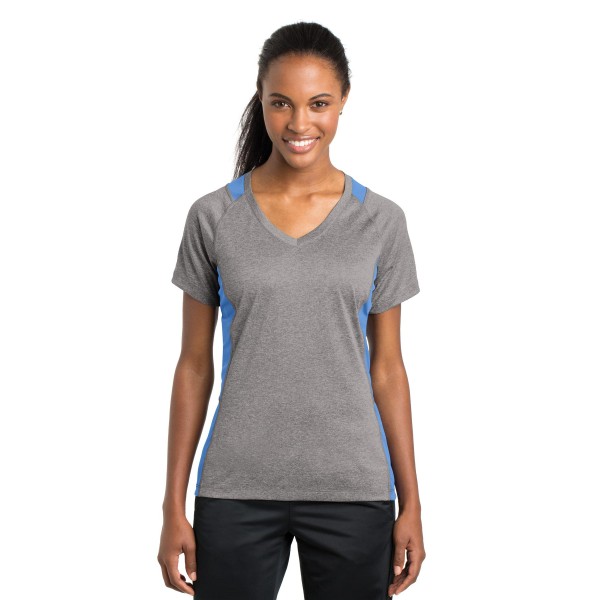 LST361 Sport-Tek Vintage Heather/ Carolina Blue
