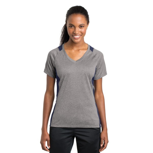 LST361 Sport-Tek Vintage Heather/ True Navy