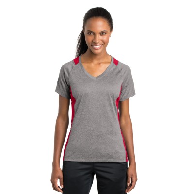 Sport-Tek LST361 Vintage Heather/ True Red