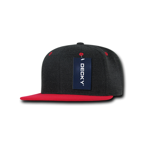 1087 Decky Charcoal/Red