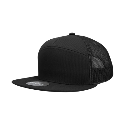 Decky 1133 7 Panel High Profile Structured Cotton Blend Trucker
