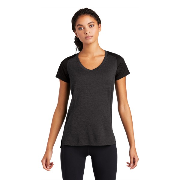 LST465 Sport-Tek Black Heather/ Black