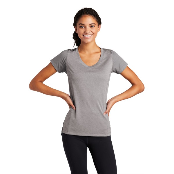 LST465 Sport-Tek Light Grey Heather/ Light Grey