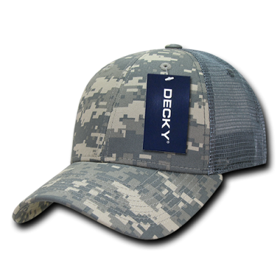 Decky 218 6 Panel Low Profile Structured Camo Trucker