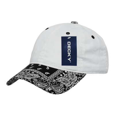 Decky 256 6 Panel Low Profile Relaxed Bandanna Bill Dad Hat