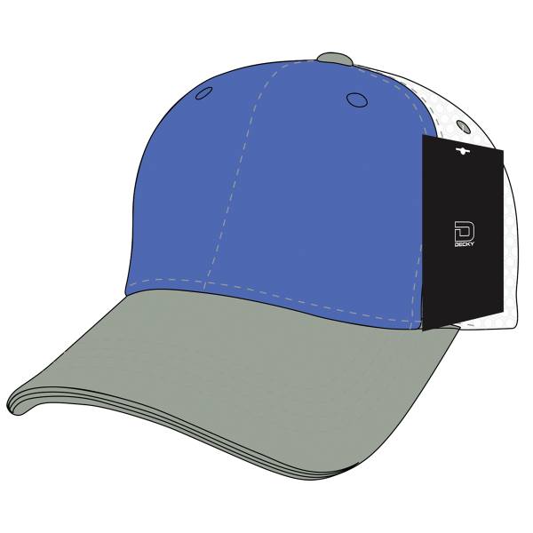 4006 Decky Heather Grey/Royal/White