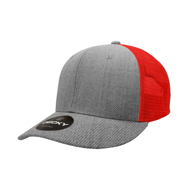 4006 Decky Heather Grey/Red