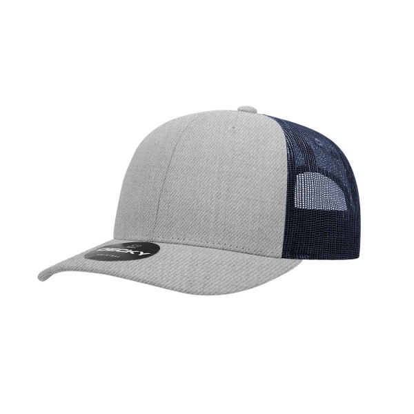 6021 Decky Heather Grey/Navy