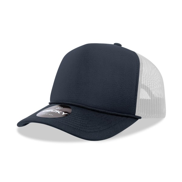 6025 Decky Panel Mid Profile Structured Foam Trucker