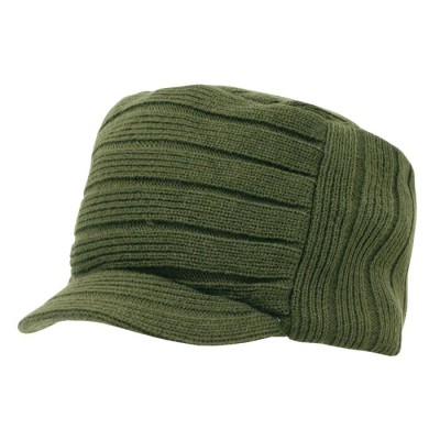 Decky 615 Knitted Flat Top Cap w/ Visor