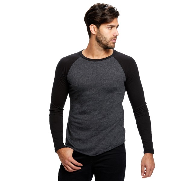 US6600 US Blanks Heather Charcoal/black