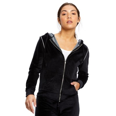 US Blanks US565 Women's Plush Velour Zip Hoody