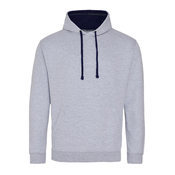 JHA003 AWDis HEATHER GREY / FRENCH NAVY
