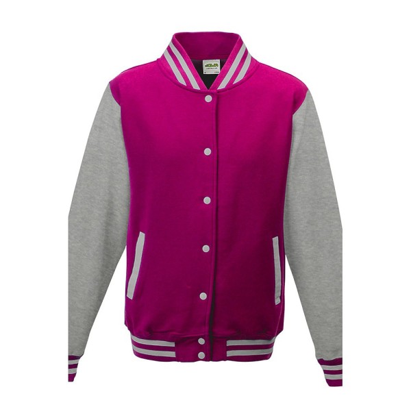 JHA043 AWDis HOT PINK / HEATHER GREY