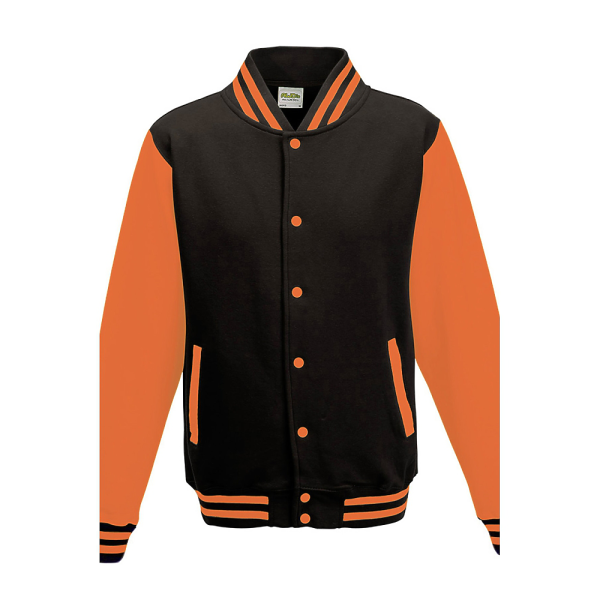 JHA043 AWDis JET BLACK / ORANGE CRUSH