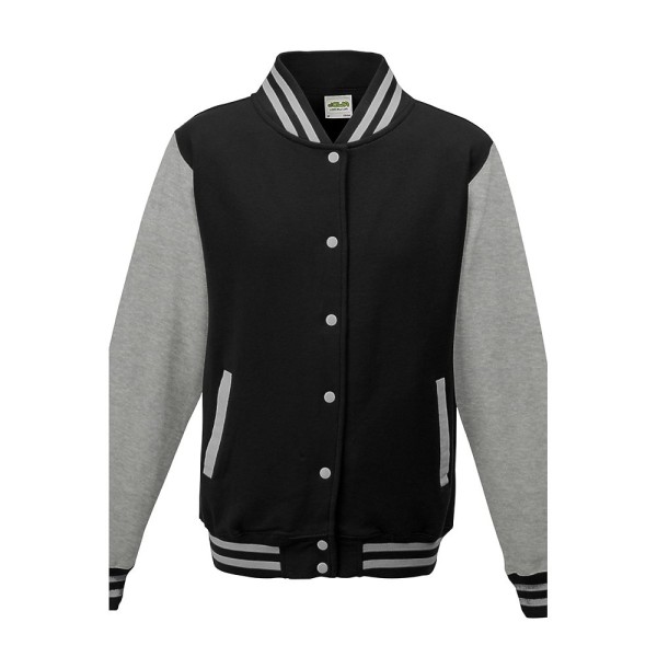 JHA043 AWDis JET BLACK / HEATHER GREY