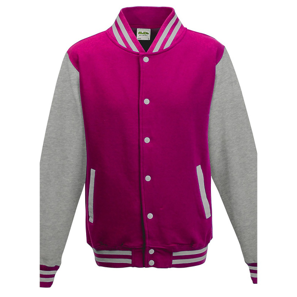 JHY043 AWDis HOT PINK / HEATHER GREY