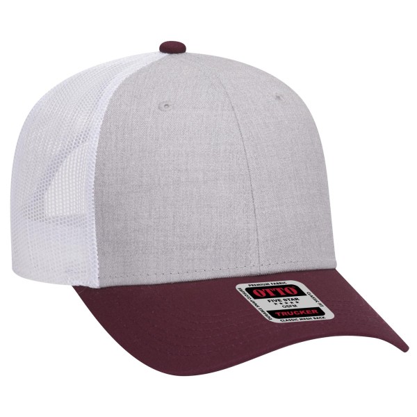 83-1239 OTTO 107416 - Maroon/HeatherGray/White