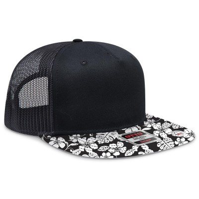 OTTO 154-1124 SNAP 5 Panel Pro Style Mesh Back Trucker Snapback Hat
