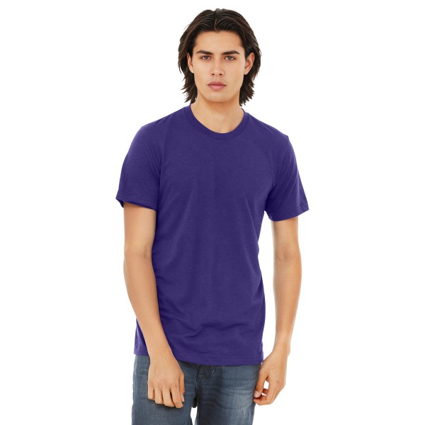 BC3413 Bella + Canvas Solid Team Purple Triblend