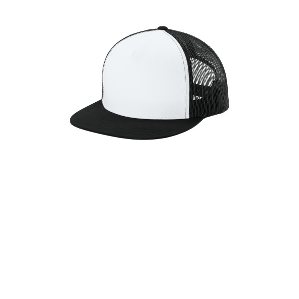 STC38 Sport-Tek White/ Black/ Black