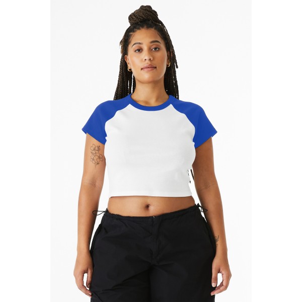BC1201 Bella + Canvas White/ True Royal