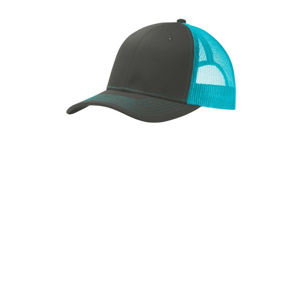 C402 Port Authority Grey Steel/ Neon Blue