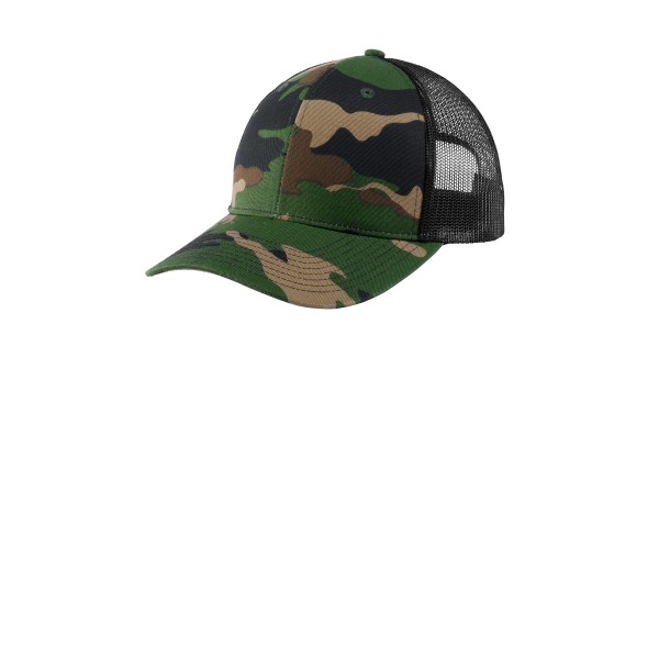 C402 Port Authority Woodland Camo/ Black