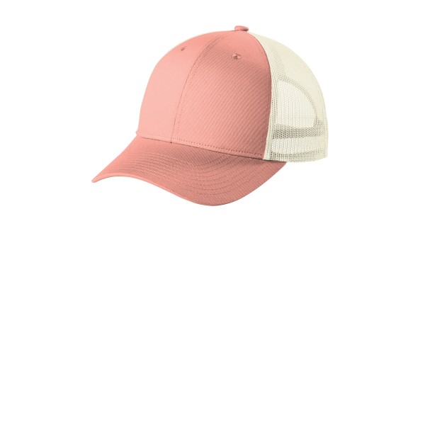 C402LP Port Authority Soft Coral/ Ecru